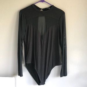 Mesh detail body suit